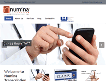 Tablet Screenshot of numinatrans.com